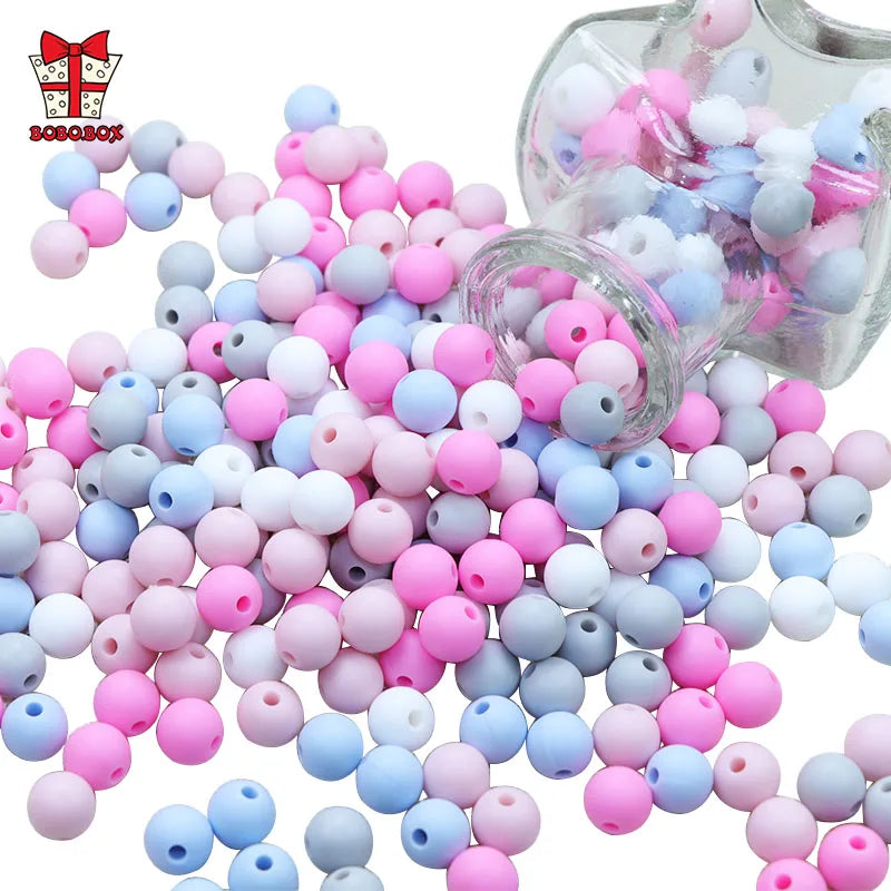 Silicone Teether Beads for DIY Baby Necklaces
