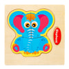 Wooden 3D Cartoon Animal Jigsaw Puzzle for Kids