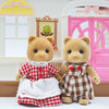 Forest Animal Family Dollhouse Set with Mini Furniture