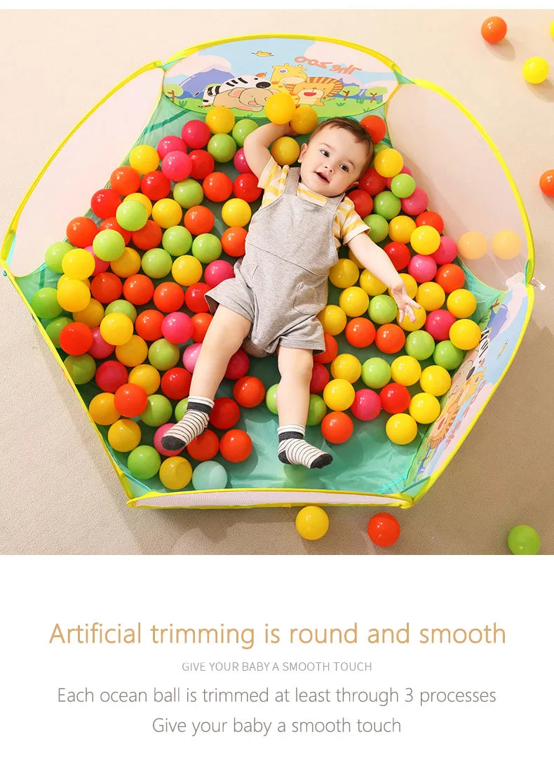Colorful Soft Ocean Balls for Baby Playpens and Ball Pits