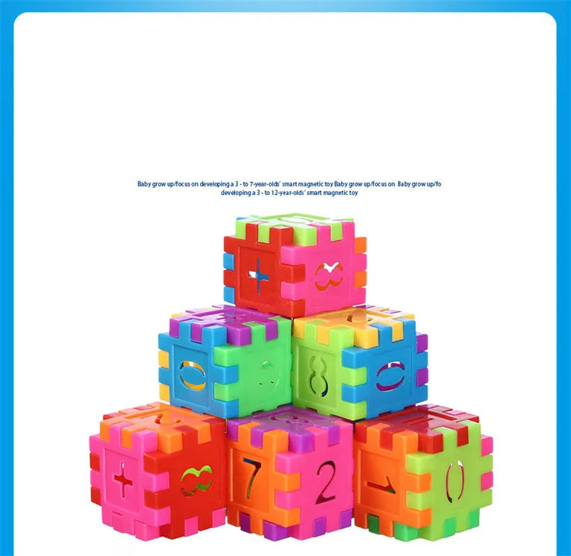 60-Piece Colorful Interlocking Building Blocks for Kids