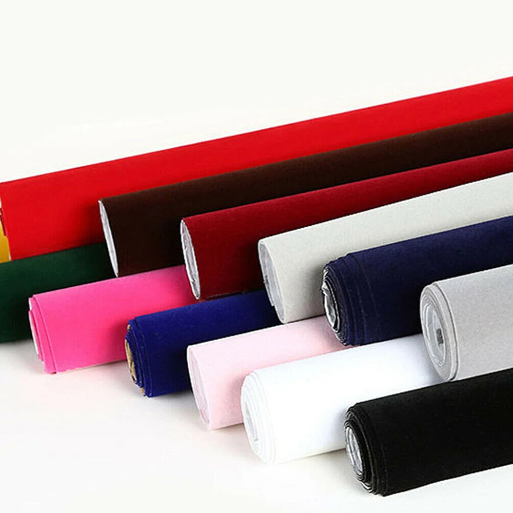 Self-Adhesive Velvet Fabric Sheets for Jewelry Boxes and Craft Projects