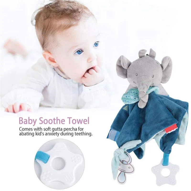Cuddly Elephant Baby Comforter with Teether & Rattle
