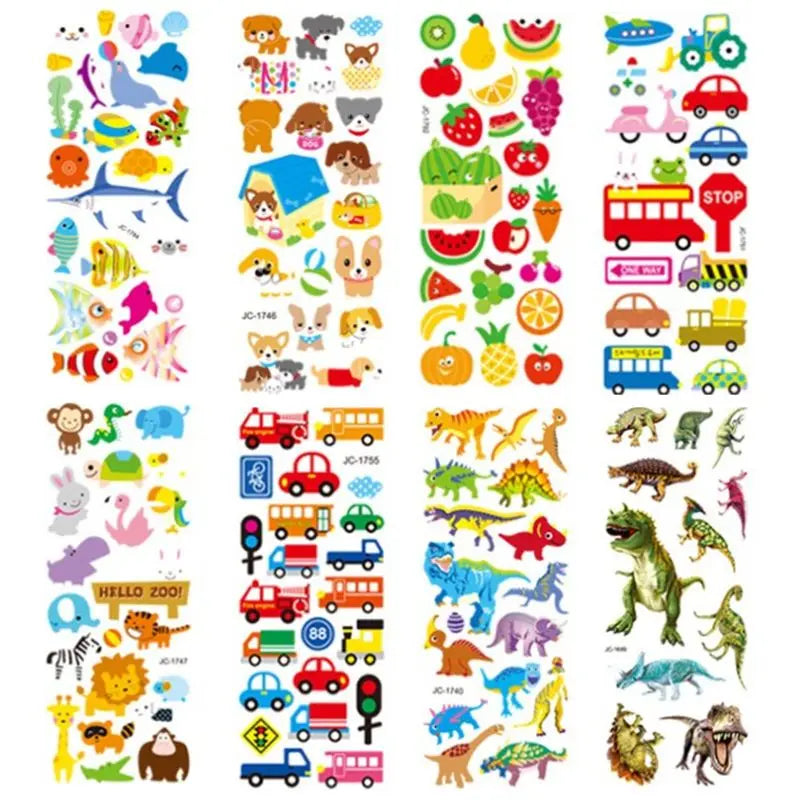 500+ Pieces 3D Puffy Sticker Variety Pack for Kids