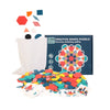 155-Piece Wooden Jigsaw Puzzle Set for Kids – Colorful Montessori Geometric Shapes Learning Toy