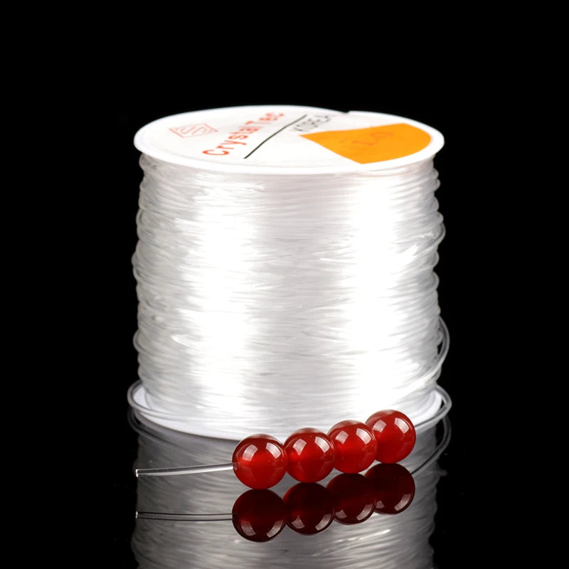 Elastic Crystal Beading Cord - 100m Roll for Jewelry Making