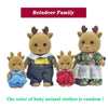 Forest Animal Family Dollhouse Set with Mini Furniture