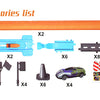 Double-Loop Racing Track Set with Inertia Cars