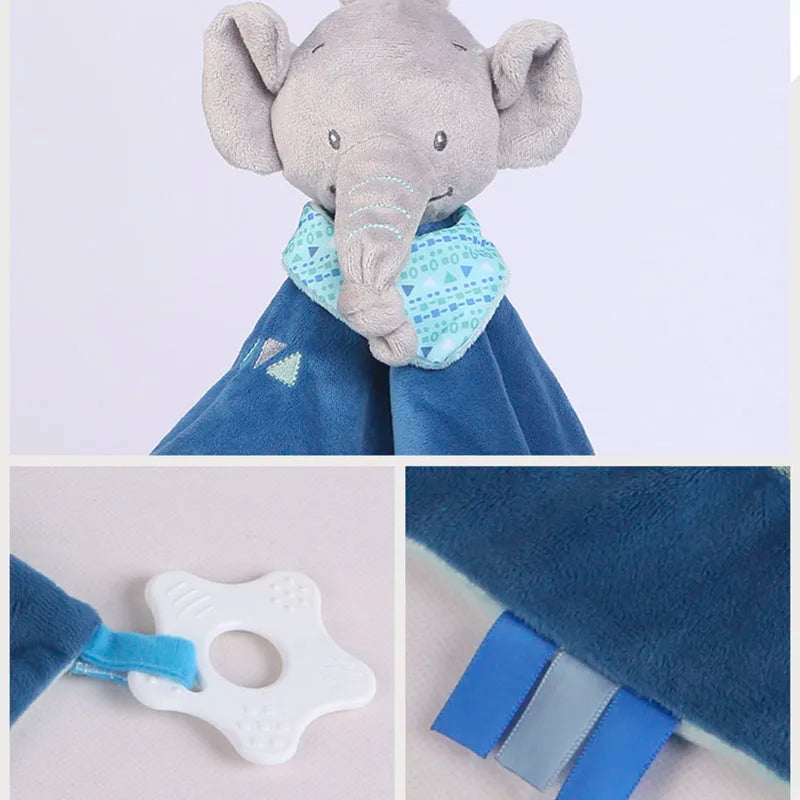 Cuddly Elephant Baby Comforter with Teether & Rattle