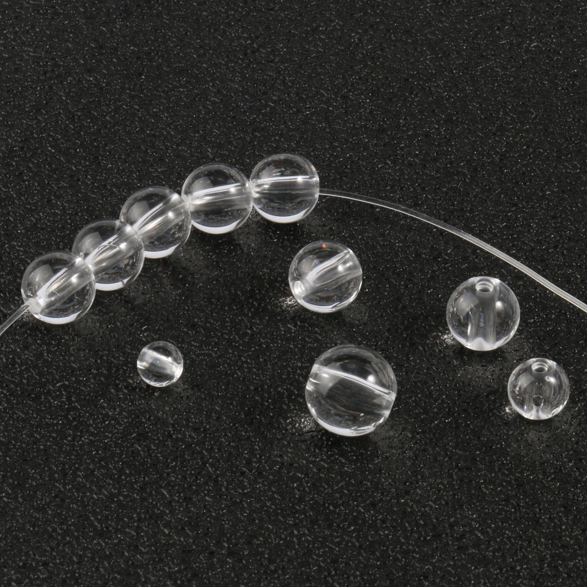 Transparent Acrylic Round Beads for DIY Jewelry Making
