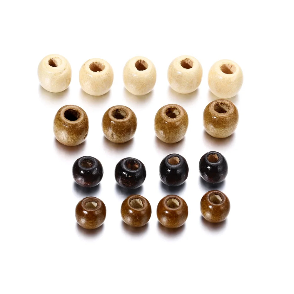 Natural Wooden Spacer Beads for Jewelry Making and Crafting