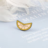 Fresh Fruit Enamel Pins Set — Lemon & Orange Brooches