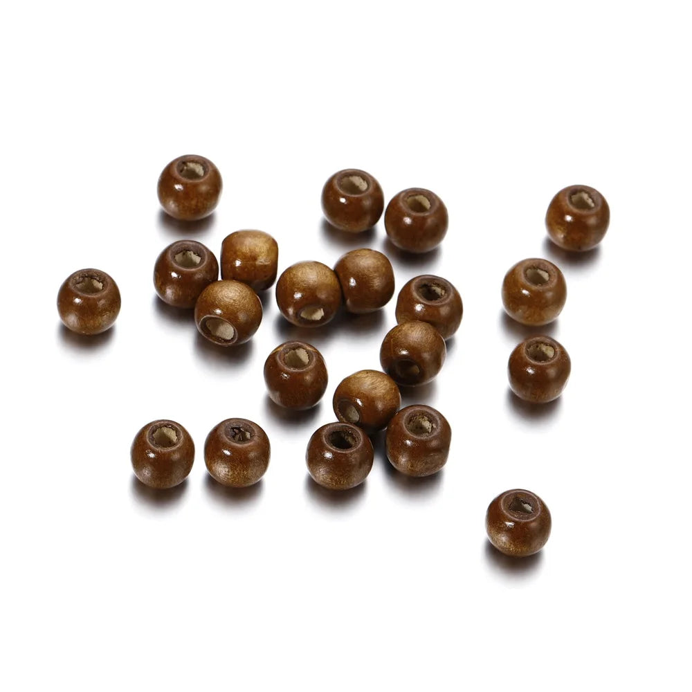 Natural Wooden Spacer Beads for Jewelry Making and Crafting