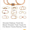 Wooden Train Track Expansion Set – Compatible with All Major Brands