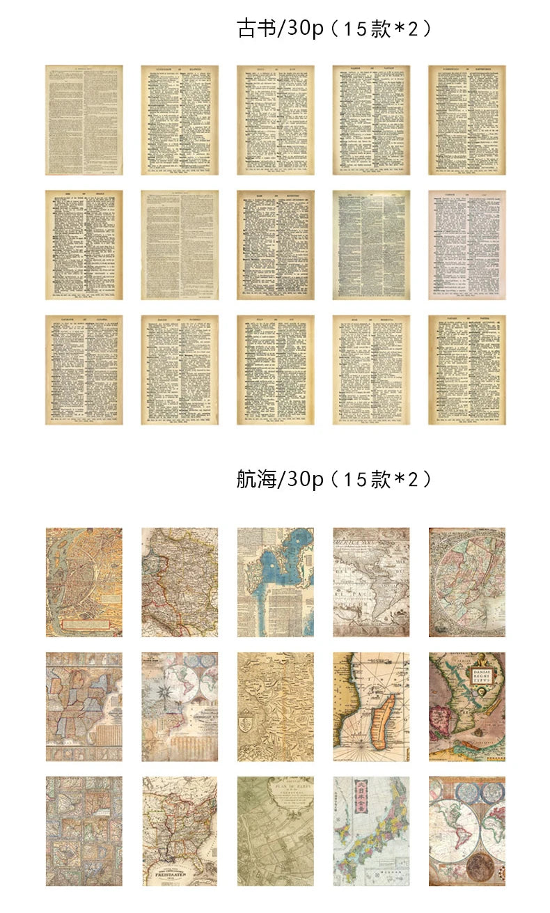 Vintage Paper Pack for Junk Journaling and Scrapbooking