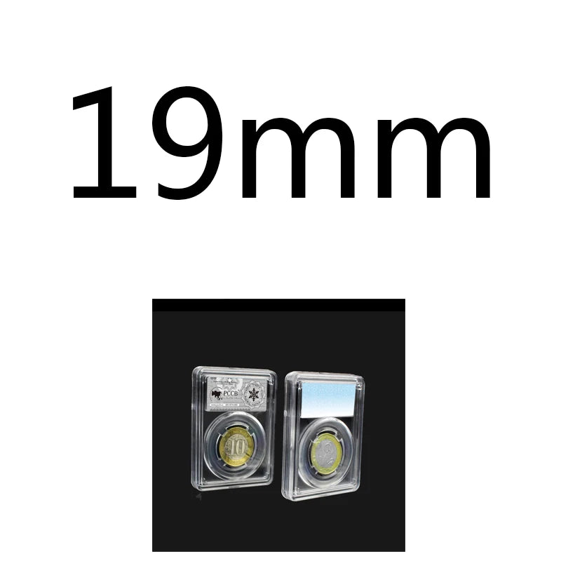 Crystal Clear Coin Display Holder with Protective Slab