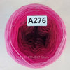 Spool of pink and magenta colored mercerized cotton cake yarn labeled A276