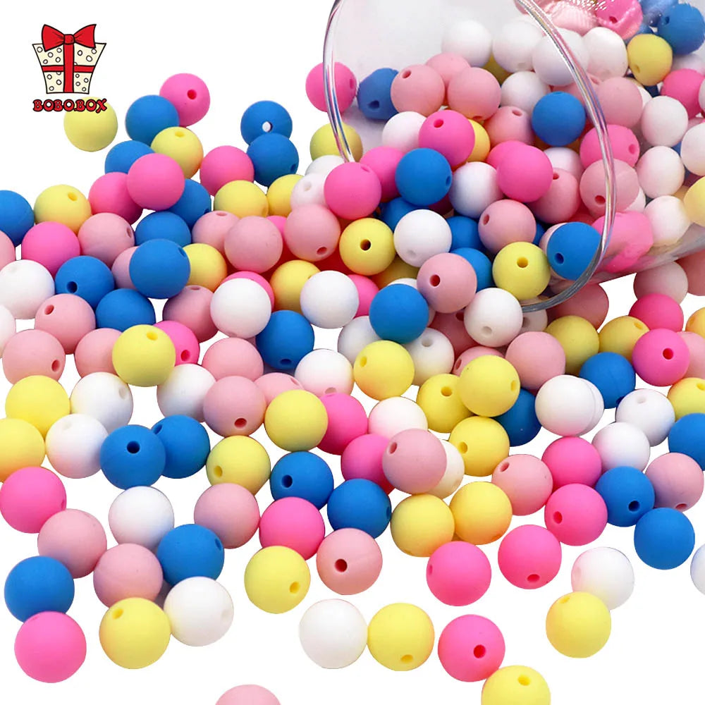 Silicone Teether Beads for DIY Baby Necklaces