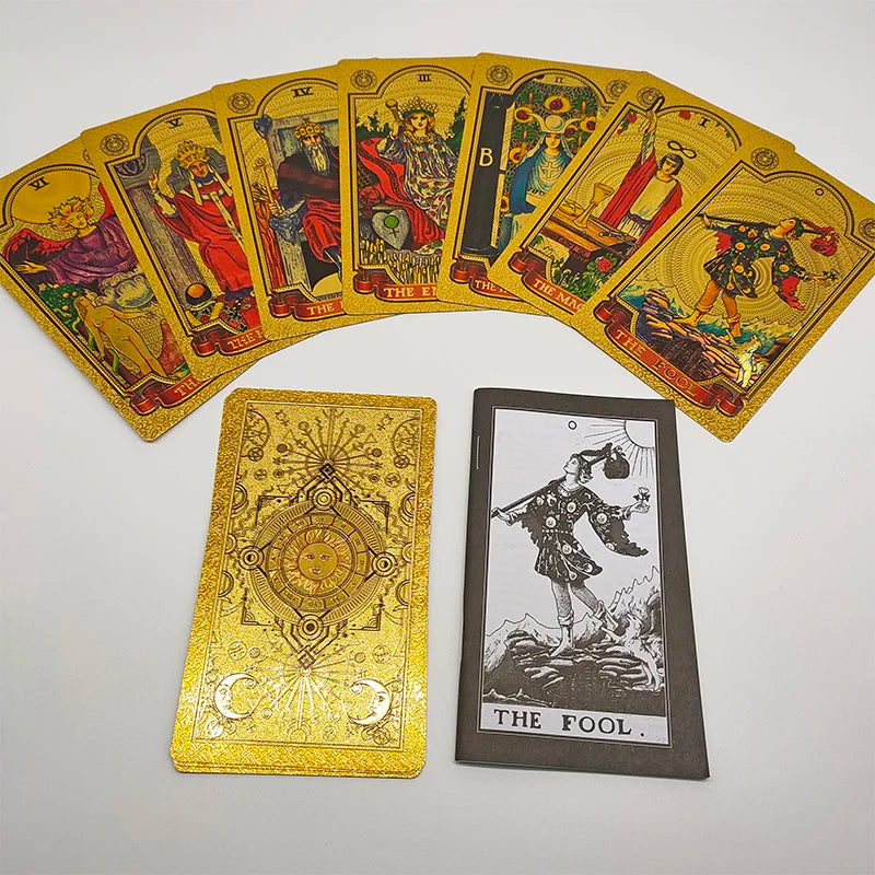 Gold Foil Rider Waite Tarot Deck