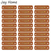 Handmade PU Leather Sew-On Labels with Love Heart Design (Set of 30)