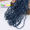 2mm Triangle Crystal Glass Beads for Jewelry Making (Approx. 130 Pieces)