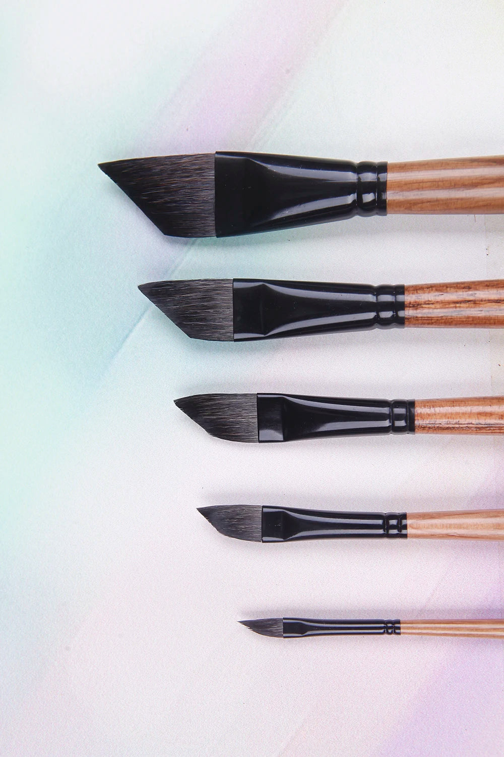 Professional Squirrel Hair Watercolor Liner Brushes with Oak Wood Handles
