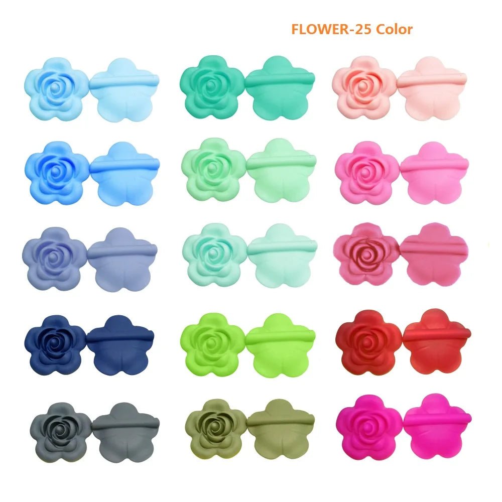 Silicone Teether Beads for DIY Baby Necklaces
