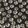 Silver hollow flower bead caps used for jewelry making