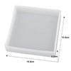 A white geometric resin casting mold with dimensions 10.8cm by 2.2cm.