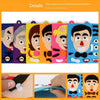 A set of colorful puzzle cards featuring various facial expressions for a Montessori game.