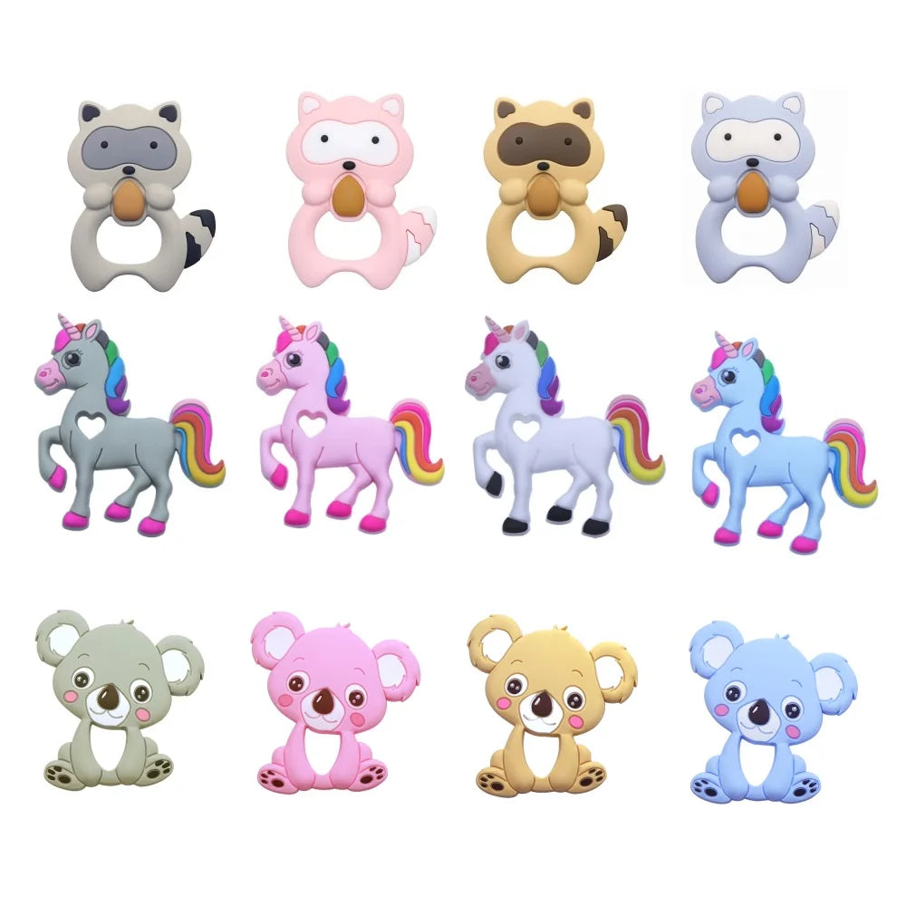 Silicone Teether Beads for DIY Baby Necklaces