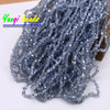 2mm Triangle Crystal Glass Beads for Jewelry Making (Approx. 130 Pieces)