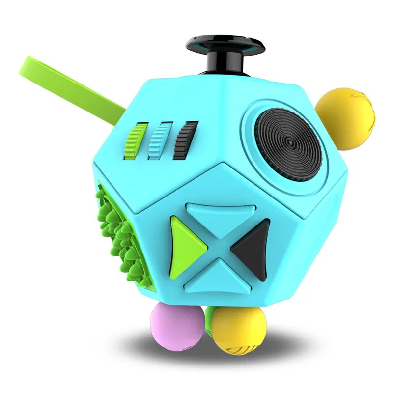 12-Side Fidget Cube for Stress Relief and Focus