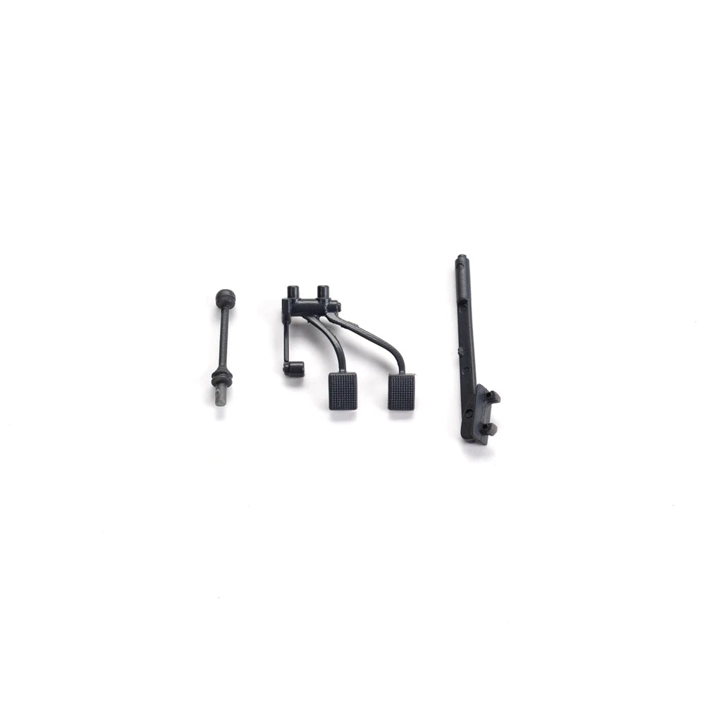 A set of 1:12 scale RC car steering wheel and interior upgrade parts.