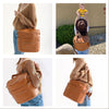 PU Leather Diaper Backpack with Changing Pad and Stroller Straps