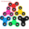 A set of five random colored puzzle pieces for a DIY Montessori busy board sensory learning toy