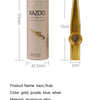 Gold-Plated Metal Kazoo with 5 Replacement Films