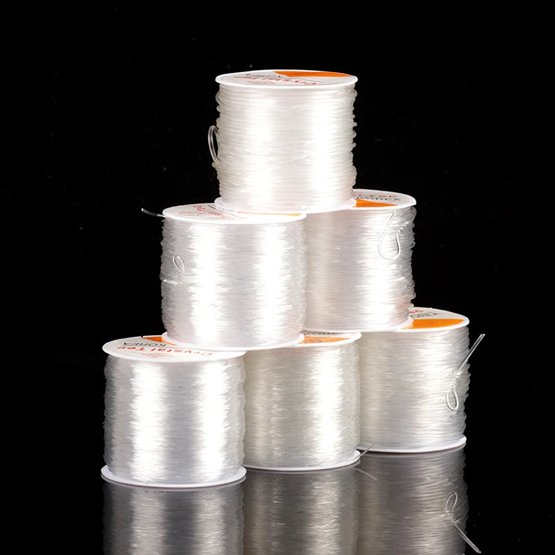 Elastic Crystal Beading Cord - 100m Roll for Jewelry Making