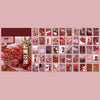 A collection of 50 aesthetic landscape stickers featuring various nature and art designs for scrapbooking.