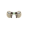 Pair of adorable sloth silicone beads used for DIY crafts and accessories