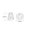 Soft Silicone Earring Backs for Stud Earrings – Clear Rubber Stoppers for Jewelry Making