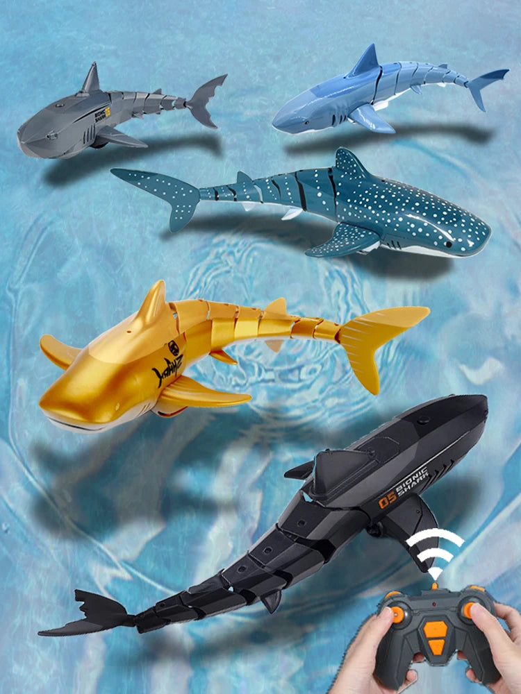 Remote Control Shark Toy with Water Spray