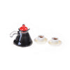 Miniature Coffee Pot and Cup Set for Dollhouse