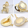 Crystal-Embellished Silicone Pacifier with Matching Clip (26 Letter Options)
