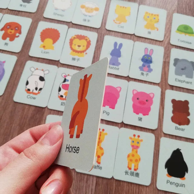 Toddler Card Matching Puzzle Game – Fun Learning Cards in a Travel-Friendly Tin
