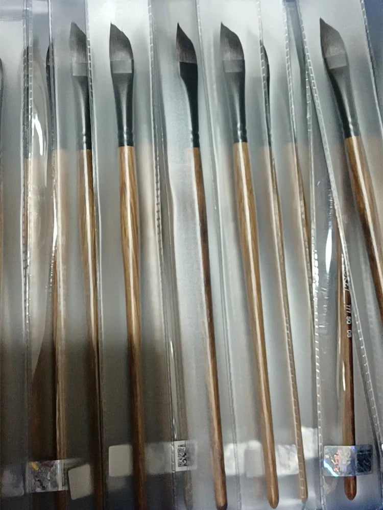 Professional Squirrel Hair Watercolor Liner Brushes with Oak Wood Handles