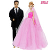 Doll Wedding Dress and Suit Gift Set for 11.5-Inch Fashion Dolls
