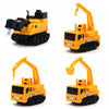 Yellow and black line-following robot toy car with an attached pen.