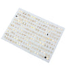 A collection of assorted acrylic stud earrings featuring hearts, stars, moons, and other shapes.