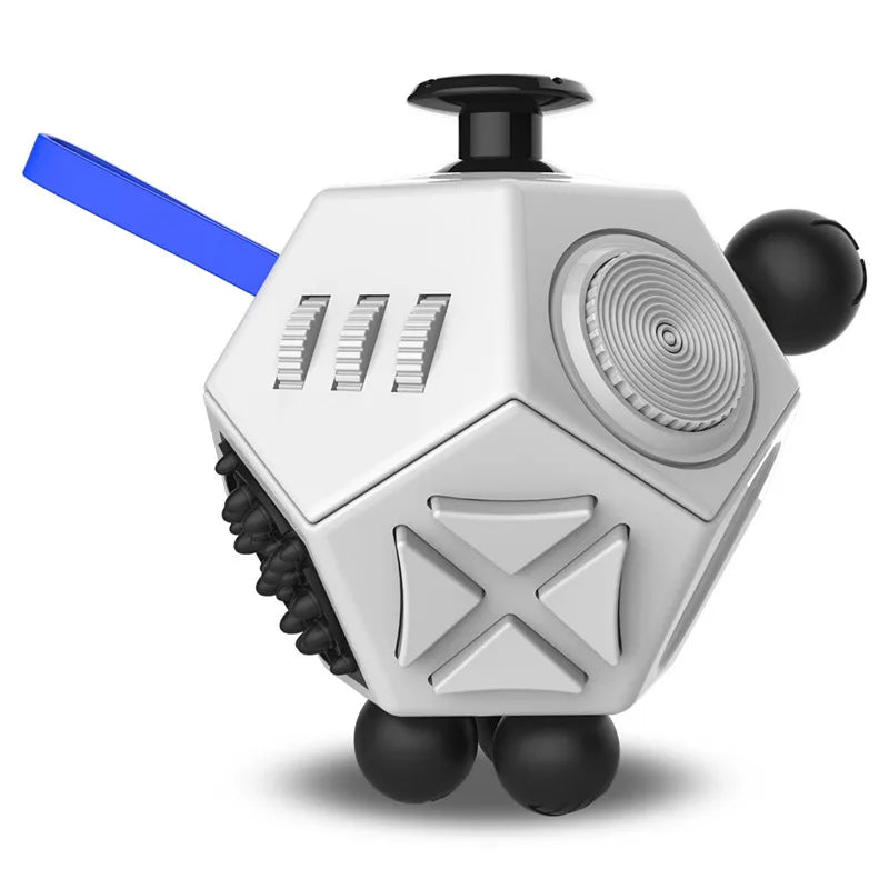 12-Side Fidget Cube for Stress Relief and Focus